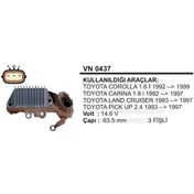 Resim Konjektor 12V Corolla Uyumlu Carina Landcruiser 3 Fisli 504626974 