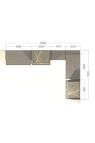 Resim Kenyap Plus 817510 Flexi Kapaksız Giysi Dolabı 325 cm Coton Bej 