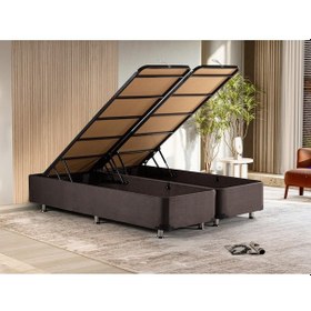 Resim Niron Ela Füme Baza 160x200 Çift Kişilik Baza 