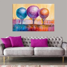 Resim Miyrem (417) Exclusive Serie" Suluboya Efekti Balonlar Kanvas Tablo 100 x 70 
