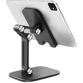 Resim Büro Ev Ofis Arabası İçin Araç İçi Plastik Ayarlı Kaydırmaz Taban Stand Oto Tablet Telefon Tutucu 