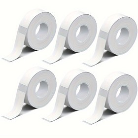 Resim Phomemo D30 Etiket Yazıcısı için Su Geçirmez ve Yırtılmaya Karşı Dirençli Kendinden Yapışkanlı Termal Etiket Kağıdı, 6 Rulo, 12 x 40mm Etiketler, Saklama Kapları, Dosyalar & Adresler İçin Uygun Beyaz Bantlı, Phomemo D30 P15 Marklife L11 P12 P11/P12/P15/P50/M1 Etiketleri ve Anahtarlar ile Uyumlu 