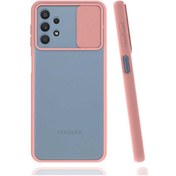 Resim Goocamp Galaxy Uyumlu A32 4g Kılıf Lensi Kapak - Pembe Açık Pembe Açık 