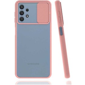 Resim Goocamp Galaxy Uyumlu A32 4g Kılıf Lensi Kapak - Pembe Açık Pembe Açık 