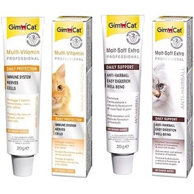 Resim Gimcat Kedi Multivitamin 20 G + Gimcat Malt Soft Extra 20 G 