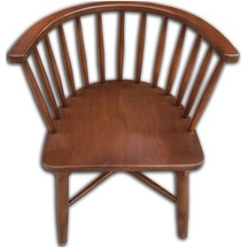 Resim Bengimobilya Sandalye Omurga Model Kayın Torna Retro Bambu Iskelet Parlak Cevi 