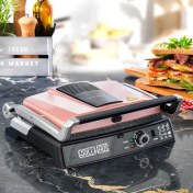 Resim Schafer Grill Haus Rose Gold 2000 W Granit Tost Makinesi 