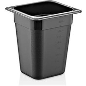 Resim GastroPlast Gn1/6-200 Mm Polikarbon Gastronom Küvet, Siyah 