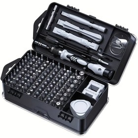 Resim 115'si 1 Arada Hassas Tornavida Seti, Manyetik Tamir Aracı Kiti, Kaymaz Taşınabilir Aracı Kiti, Ergonomik Sap, Elektronik, Mobil Telefonlar, Dizüstü Bilgisayarlar, Saatler için Uygun, Darbe Geçirmez, Kubbeler, Altıgen Pentagon, Çapraz Kafa, Gümüş Gri 