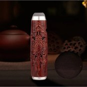 Resim Xuweiwei Redwood Grain 1 Adet Kabartmalı Mini Küllük Kapaklı Portatif Alev Dayanımlı Pvc Malzeme Çoklu Renkler 