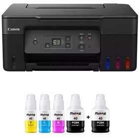 Resim Canon G2470 Photoink + Renkli Yazıcı + Tarayıcı + Fotokopi Mürekkepli Yazıcı Ve Bitmeyen Kartuş Sistemi 