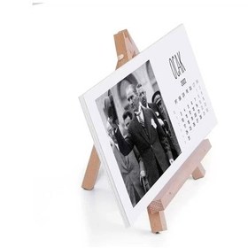 Resim Atatürk Fotoğraflı 2027 Takvim Şövale Masa Takvimi 