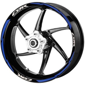 Resim Deeb Honda Cbr Jant Şeridi Reflektif Mavi Beyaz Model S 