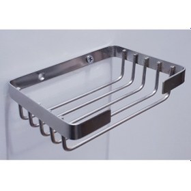 Resim Kare Tel Sabunluk 304 Paslanmaz Mat Krom 