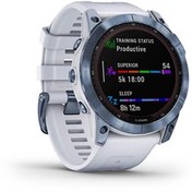 Resim Fenix 7X Sapphire Solar Mineral DLC Titanyum Mavi Akıllı Saat Garmin