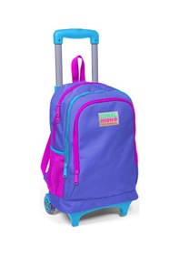 Resim Coral High Mor Kız Çocuk Çekçek Çanta Seti - Işıklı Tekerlekler 