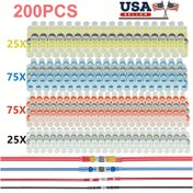 Resim 200 Adet Lehim Kollu Bağlantı Terminali Elektrik Teli 