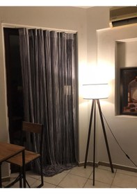 Resim İp Model Gri Renk İp Perde 300 270 Cm - 2 Mm Şerit Gri 