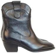 Resim The Moirai Hakiki Deri Kısa Topuklu Kovboy Botu-1 