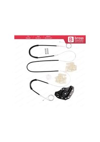 Resim Bmw E46 2001-2005 için Ön Sol Kapı Cam Kriko Tamir Seti N11.1880 