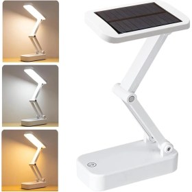Resim Mena Rise Güneş Enerjili Solar Masa Lambası, 3 Modlu, Işık Gücünü ve Açabilme USB Şarj Edilebilir Taşınabilir Esnek Kaz Boynu 8led Kitap Okuma Aydınlatması, Yatak Başı Okuma Lambaları 