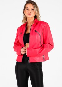 Resim Derimiz Hakiki Deri Mont Pembe 