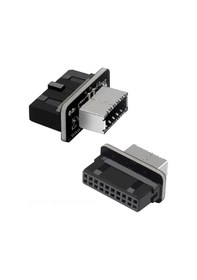 Resim Ancheyn Type-e To Usb 3.0 19 Pın Anakart Dişi Erkek Çevirici Dönüştürücü Adaptör 5209 