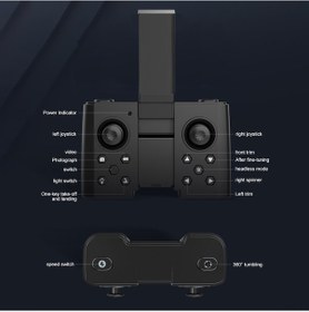Resim Mufunye "katlanabilir Rc Drone: 360 Dönüş, Tek Tuş Kalkış, Kafa Karışıklığı Modu, Taşıma Çantası Dahil" 
