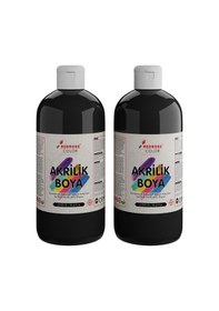 Resim Red Rose Siyah Akrilik Boya 2'li Set 2 x 500 G 