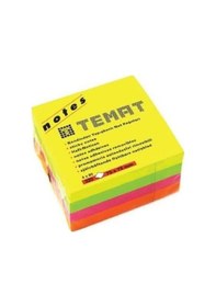 Resim Temat Küp Not Kağıdı 75x75 Mm Fosforlu Renk 320 Sayfa 4x80 328745 