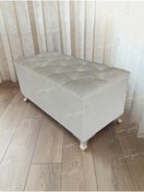 Resim aldagelsin Lüks Sandıklı Kapitone Puf Bench Ayakucu Koltuk 