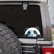 Resim Sevimli Karikatür Panda Vinil Çıkartmalar - Arabalar, Laptoplar, Bagaj, Camlar, Tamponlar ve Daha Fazlası için Dayanıklı Yüksek Kaliteli Etiketler - Canlı Yapışkan Çok Yüzey Dekoratif Stickerlar, Laptop Çıkartmaları | Eğlenceli Tasarım, Sevimli Stickerlar 