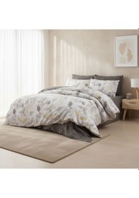 Resim Çift Kişilik Çarşaflı Nevresim Takımı Pamuklu 4 Parça Desenli Sonbahar Sonbahar 