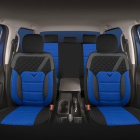 Resim Pandami Peugeot 5008 2013 Uyumlu Koltuk Kılıfı/Mavi 