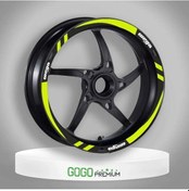 Resim Tvs Wego 110 2012-2022 Uyumlu Yeşil 1 Set Jant Şeridi 