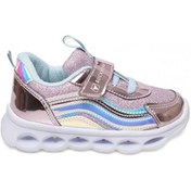Resim Pembe - Mavi Kız Çocuk Sneaker BUCK4246 TRIO SHINY Hologram 
