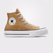 Resim Converse Chuck Taylor All Star Lift Platform Kadın Kahverengi Sneaker Düz A07210c Kahverengi 