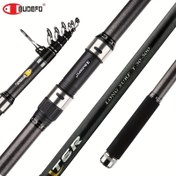 Resim BUDEFO Teleskopik Surf Döner Olta Direği 3.9/4.2/4.5/5.0/5.3m, Karbon Fiber, İki El, Hızlı Eylem, Orta Güç 80-150g, Karp Seyahat Direği, Surfcasting Direği, Surfcasting Ekipmanı | Şık Balıkçı | Dayanıklı İnşaat 