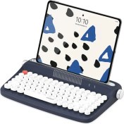 Resim Everest KB-BT85 Retro Lacivert Bluetooth Daktilo Q Mac/win/android/ıos Uyumlu Kablosuz Klavye 