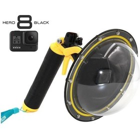 Resim Gopro Hero8 Black 6" Waterproof Dome Port Housing Su Altı Ve Üstü 
