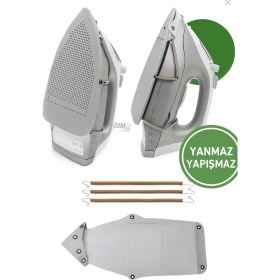 Resim Silikon Yanmaz Ütü Taban Koruyucu, 250°C Dayanıklı, Hassas Kumaşlar Için 