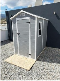 Resim G-mark Bahçe Ve Balkon Depolama Evi 4x6 Gri 