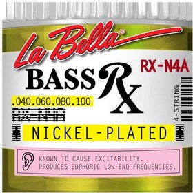 Resim La Bella LB-RX-N4A Bas Gitar Teli (RX Serisi 4 Telli) | Nikel Kaplama Esnek Yapı 40-100 