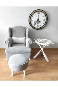 Resim NOSSO HOME Emzirme Koltuğu Sallanan Koltuk Tv Koltuğu ( Lâra Keten ) 