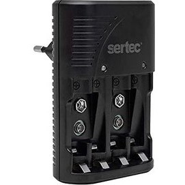 Resim Sertec STC-C9V AA-AAA-9V Uyumlu Pil Şarj Aleti 4'lü 