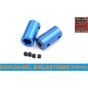 Resim Kaplin Motor Mil Birleştirme Aparatı 2 Adet 8X8 MM 