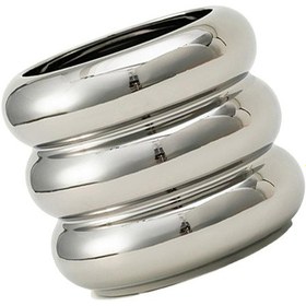 Resim Suntek Seramik Çiçek Saksısı Çok Yönlü Modern Gümüş 