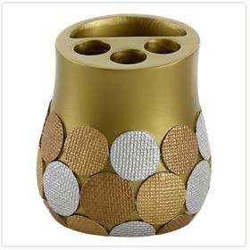 Resim DİŞ FIRÇALIK ALTIN PUANLI POLİRESİN 9X9X10CM Diğer 