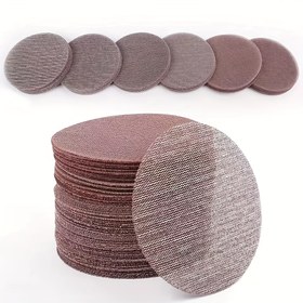Resim 15 adet 6-Inch 150mm Yuvarlak Gözeneği Zımpara Tozsuz Zımparalama Diskleri - 60-600 Kum için Verimli Toz Giderimi, Ayrıntılı Metal İşleme için İdeal 