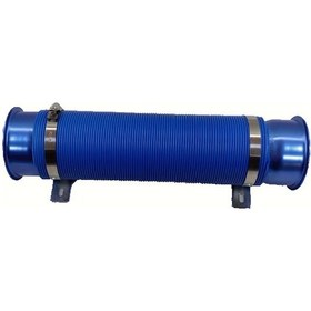Resim Xuweiwei Blue Esnek Hava Emme Hortumu Filtre Soğuk Besleme Kanalı İndüksiyon Kiti Ayarlanabilir 33 5 109cm 
